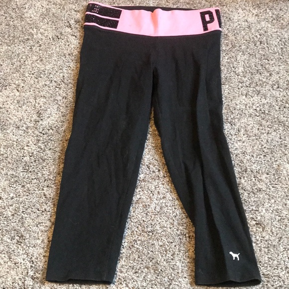 Pink cropped leggings LAST CHANCE - Picture 6 of 7